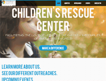 Tablet Screenshot of childrensrescuecenter.com